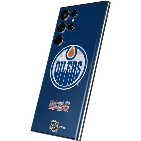 NHL Edmonton Oilers Distressed Galaxy S22 Ultra Skin