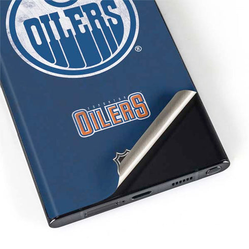 NHL Edmonton Oilers Distressed Galaxy S22 Ultra Skin