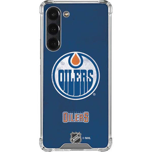 NHL Edmonton Oilers Distressed Galaxy S23 Plus Clear Case