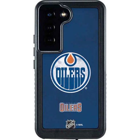 NHL Edmonton Oilers Distressed Galaxy S23 Waterproof Case