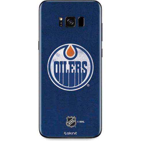 NHL Edmonton Oilers Distressed Galaxy S8 Skin
