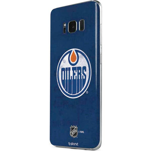 NHL Edmonton Oilers Distressed Galaxy S8 Skin