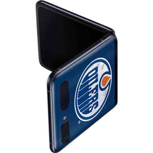NHL Edmonton Oilers Distressed Galaxy Z Flip Skin