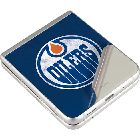 NHL Edmonton Oilers Distressed Galaxy Z Flip3 5G Skin