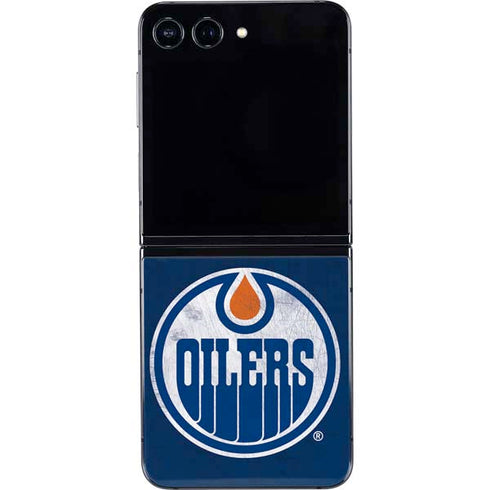 NHL Edmonton Oilers Distressed Galaxy Z Flip5 5G Skin