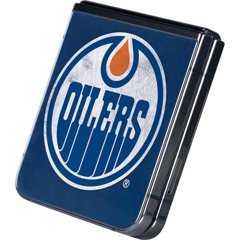 NHL Edmonton Oilers Distressed Galaxy Z Flip5 5G Skin