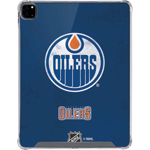 NHL Edmonton Oilers Distressed iPad Pro 12.9in (2020) Clear Case