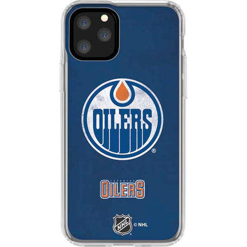NHL Edmonton Oilers Distressed iPhone 11 Pro Clear Case