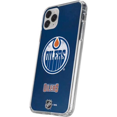 NHL Edmonton Oilers Distressed iPhone 11 Pro Clear Case