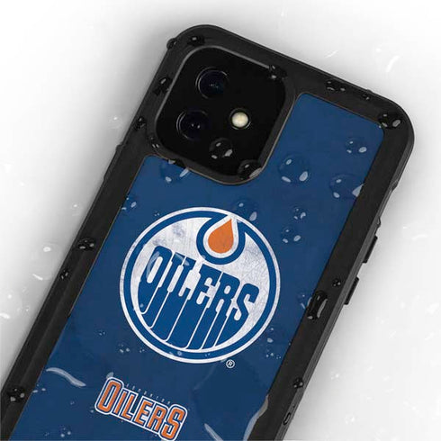 NHL Edmonton Oilers Distressed iPhone 12 Mini Waterproof Case