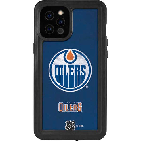 NHL Edmonton Oilers Distressed iPhone 12 Pro Max Waterproof Case