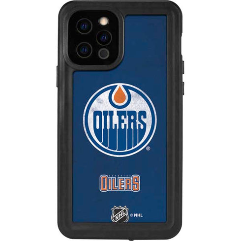 NHL Edmonton Oilers Distressed iPhone 12 Pro Waterproof Case