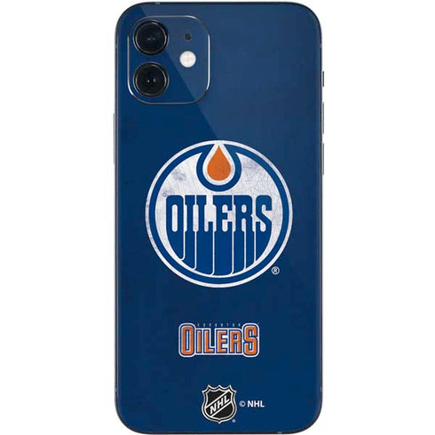 NHL Edmonton Oilers Distressed iPhone 12 Skin