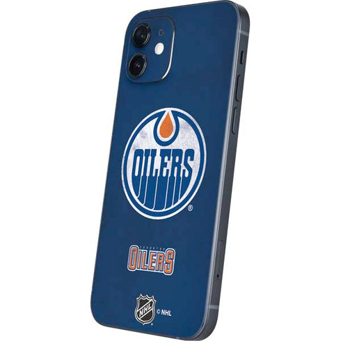 NHL Edmonton Oilers Distressed iPhone 12 Skin