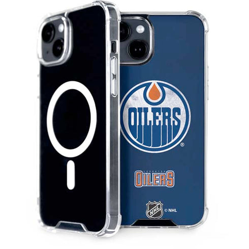 NHL Edmonton Oilers Distressed iPhone 13 MagSafe Case