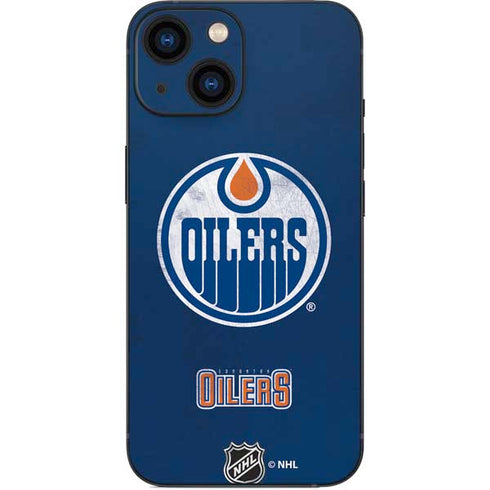 NHL Edmonton Oilers Distressed iPhone 13 Mini Skin