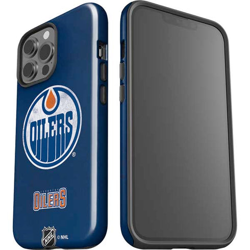 NHL Edmonton Oilers Distressed iPhone 13 Pro Max Impact Case