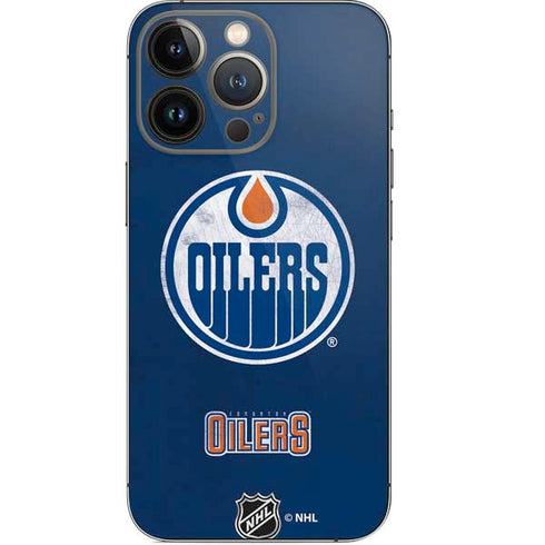 NHL Edmonton Oilers Distressed iPhone 13 Pro Skin
