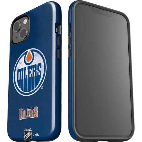 NHL Edmonton Oilers Distressed iPhone 15 Plus Impact Case