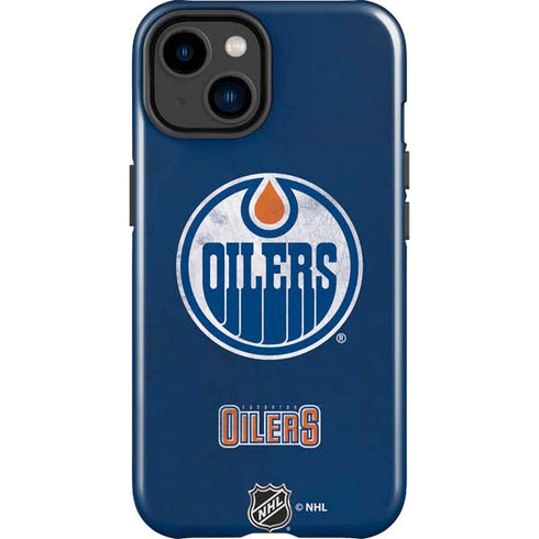 NHL Edmonton Oilers Distressed iPhone 15 Plus Impact Case