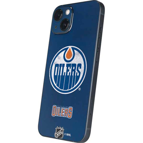 NHL Edmonton Oilers Distressed iPhone 14 Plus Skin