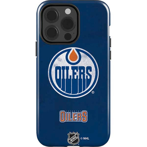 NHL Edmonton Oilers Distressed iPhone 14 Pro Impact Case