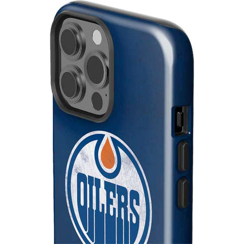 NHL Edmonton Oilers Distressed iPhone 14 Pro Max Impact Case
