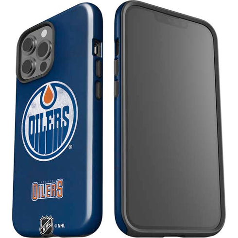 NHL Edmonton Oilers Distressed iPhone 15 Pro Max Impact Case