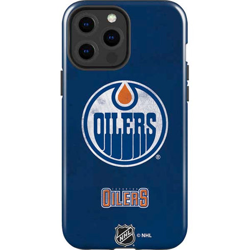 NHL Edmonton Oilers Distressed iPhone 15 Pro Max Impact Case