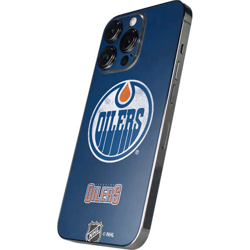NHL Edmonton Oilers Distressed iPhone 14 Pro Max Skin