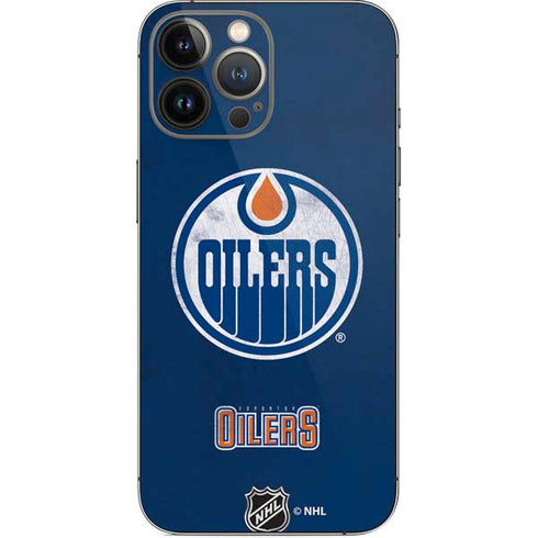 NHL Edmonton Oilers Distressed iPhone 14 Pro Max Skin