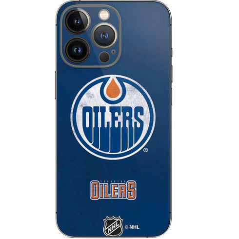 NHL Edmonton Oilers Distressed iPhone 14 Pro Skin