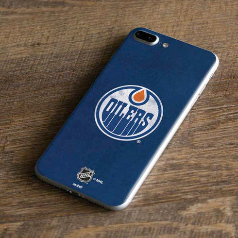 NHL Edmonton Oilers Distressed iPhone 8 Plus Skin