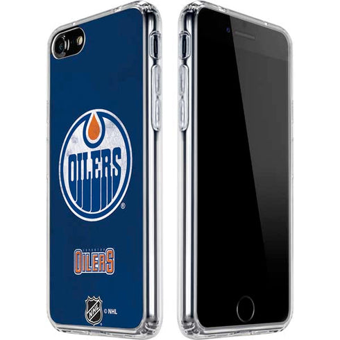 NHL Edmonton Oilers Distressed iPhone SE (2nd & 3rd Gen) Clear Case