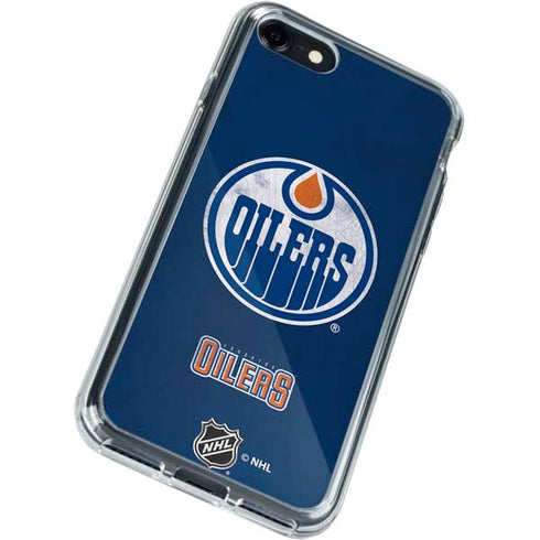 NHL Edmonton Oilers Distressed iPhone SE (2nd & 3rd Gen) Clear Case