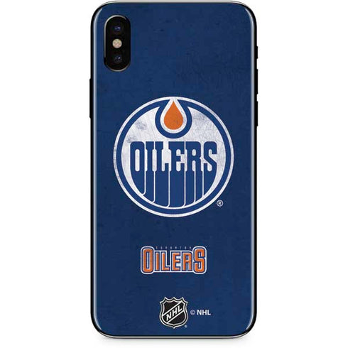 NHL Edmonton Oilers Distressed iPhone X Skin