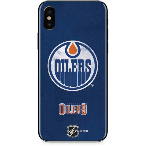 NHL Edmonton Oilers Distressed iPhone XS Max Skin