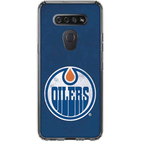 NHL Edmonton Oilers Distressed LG K51/Q51 Clear Case