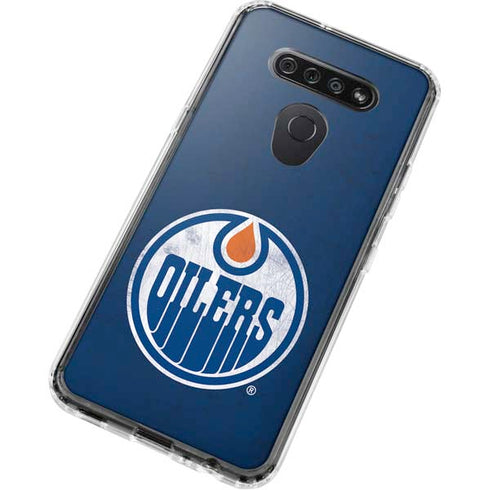 NHL Edmonton Oilers Distressed LG K51/Q51 Clear Case