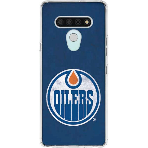 NHL Edmonton Oilers Distressed LG Stylo 6 Clear Case