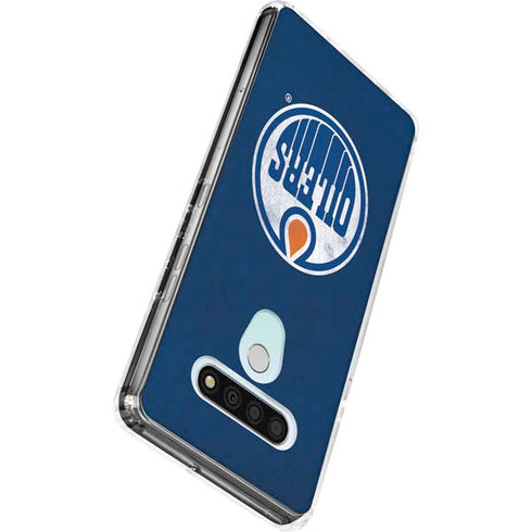 NHL Edmonton Oilers Distressed LG Stylo 6 Clear Case