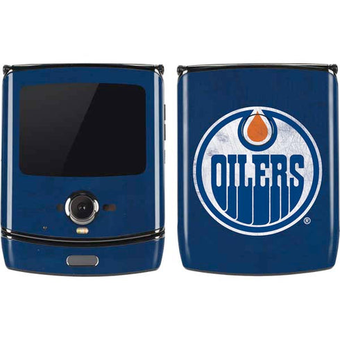 NHL Edmonton Oilers Distressed Motorola RAZR Skin