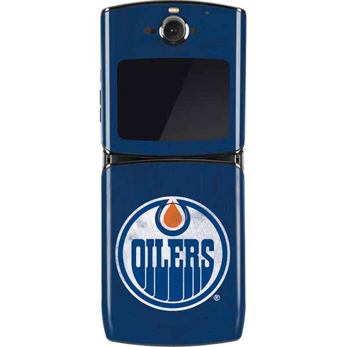 NHL Edmonton Oilers Distressed Motorola RAZR Skin