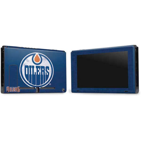 NHL Edmonton Oilers Distressed Nintendo Switch Bundle Skin