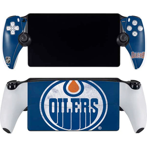 NHL Edmonton Oilers Distressed PlayStation Portal Remote Player Skin