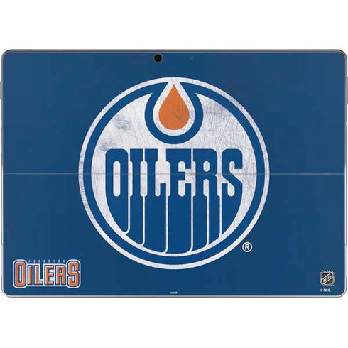 NHL Edmonton Oilers Distressed Surface Pro 9 Skin
