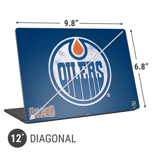 NHL Edmonton Oilers Distressed Universal Laptop 12in (9.8 x 6.8in) Skin