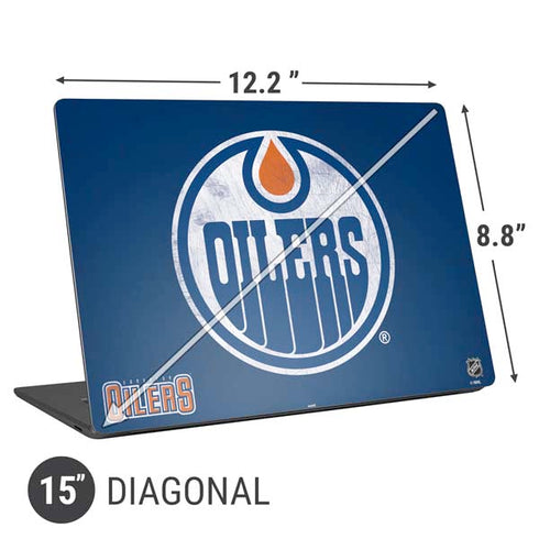 NHL Edmonton Oilers Distressed Universal Laptop 15in (12.2 x 8.8in) Skin