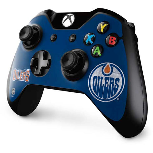 NHL Edmonton Oilers Distressed Xbox One Controller Skin