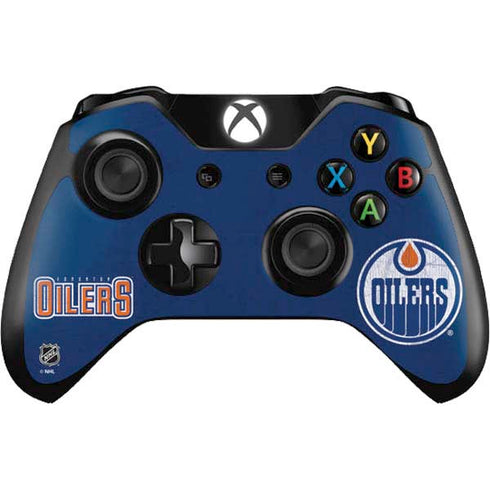 NHL Edmonton Oilers Distressed Xbox One Controller Skin